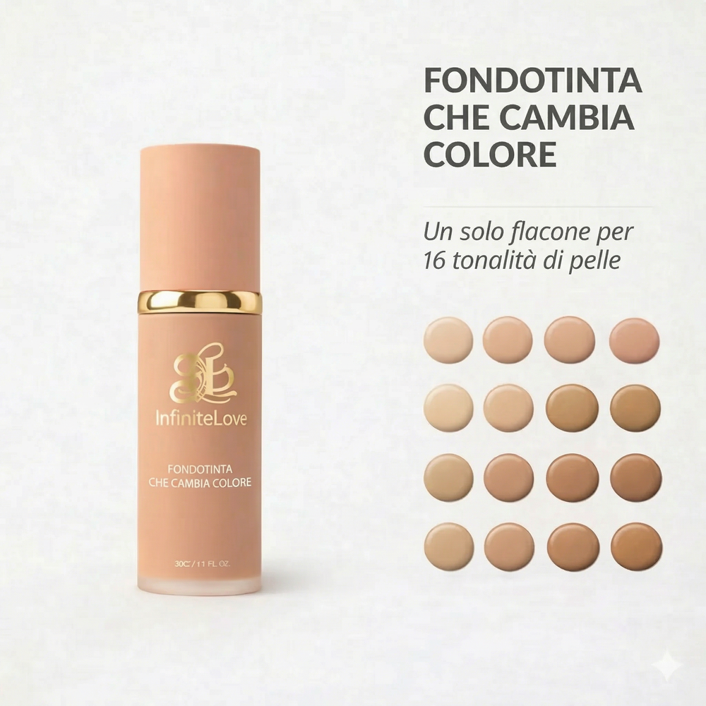 Fondotinta anti-età con SPF 50 – Si adatta al tuo incarnato